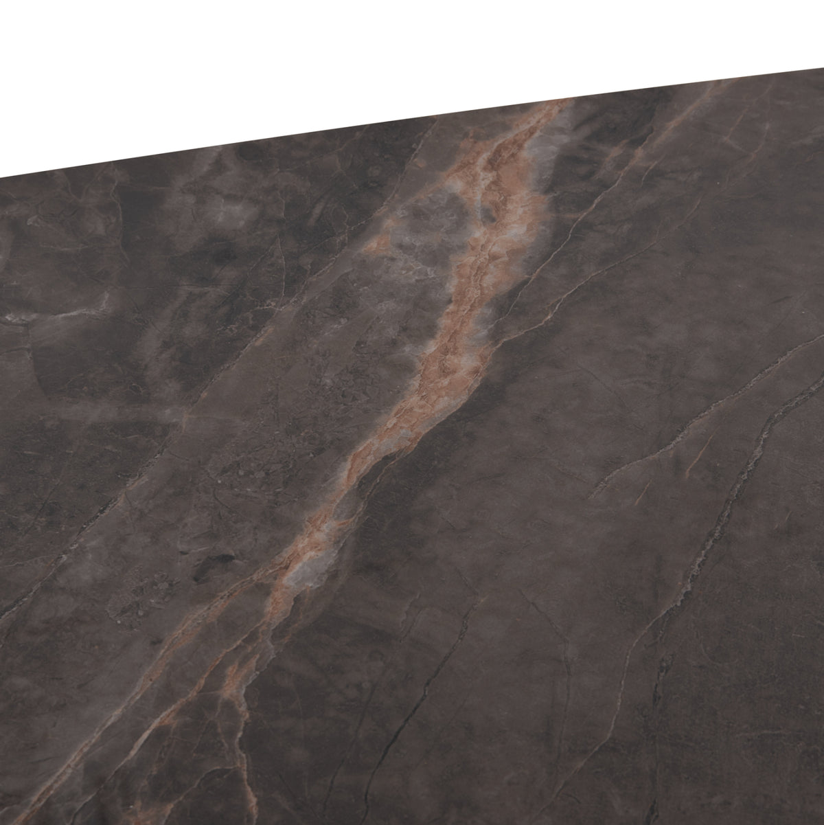 Dining Table Extendable Vanta Hm18408 Ceramic Top In Grey Marble Coloring 136-199x90x77hcm.