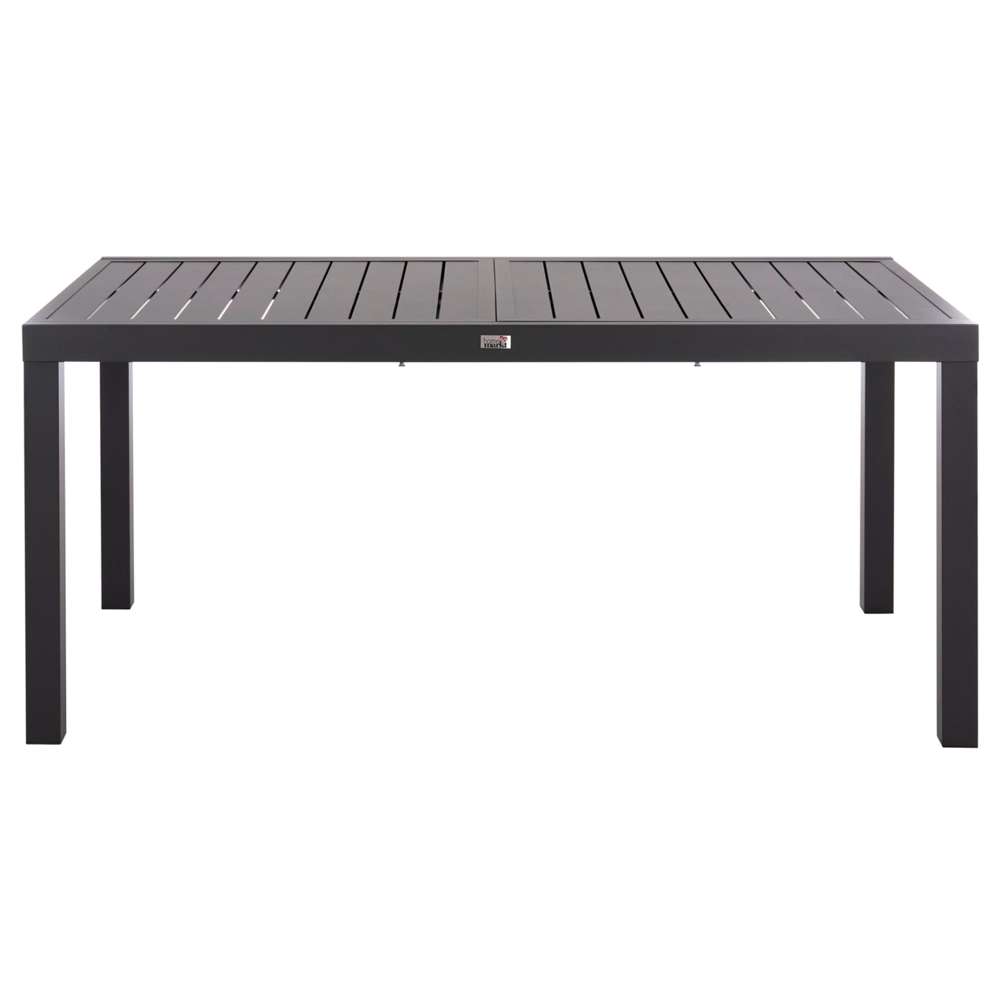 Extendable Dining Table Krum Hm6277.03 Aluminum In Dark Grey 160-240x90x73hcm.