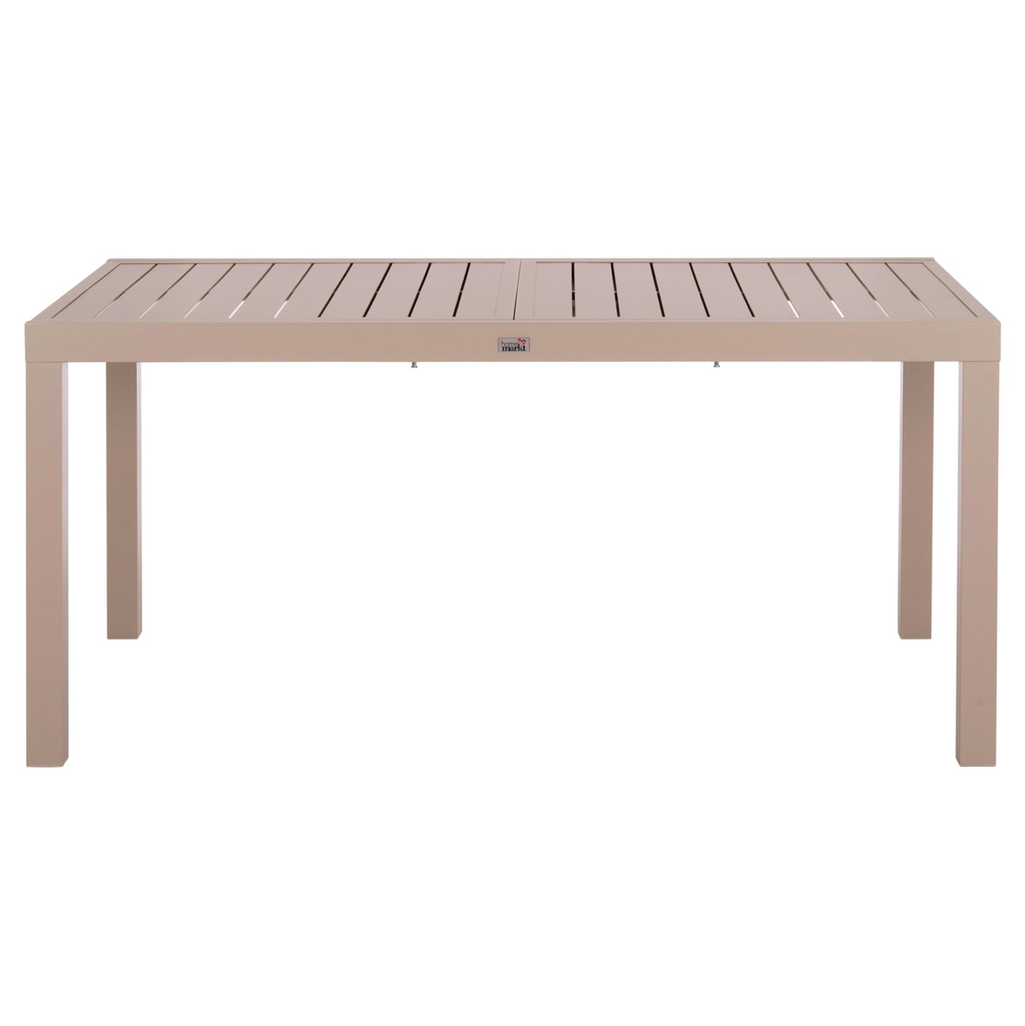 Extendable Dining Table Krum Hm6277.04 Aluminum In Cappuccino 160-240x90x73hcm.