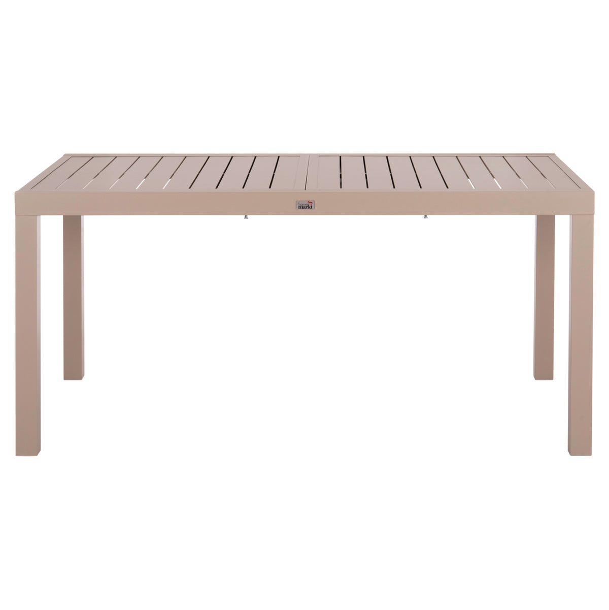 Extendable Dining Table Krum Hm6277.04 Aluminum In Cappuccino 160-240x90x73hcm.