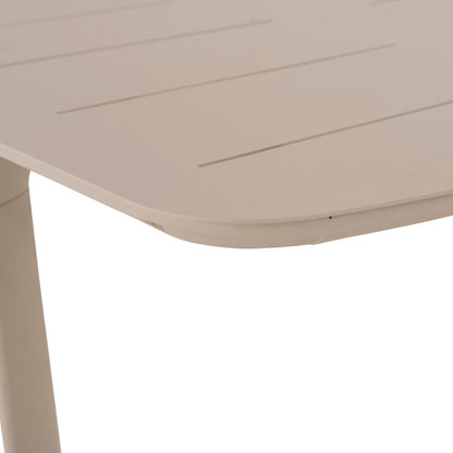 Dining Table Extendable Sympo Hm6415.05 Beige Aluminum 220-300x100x75hcm.