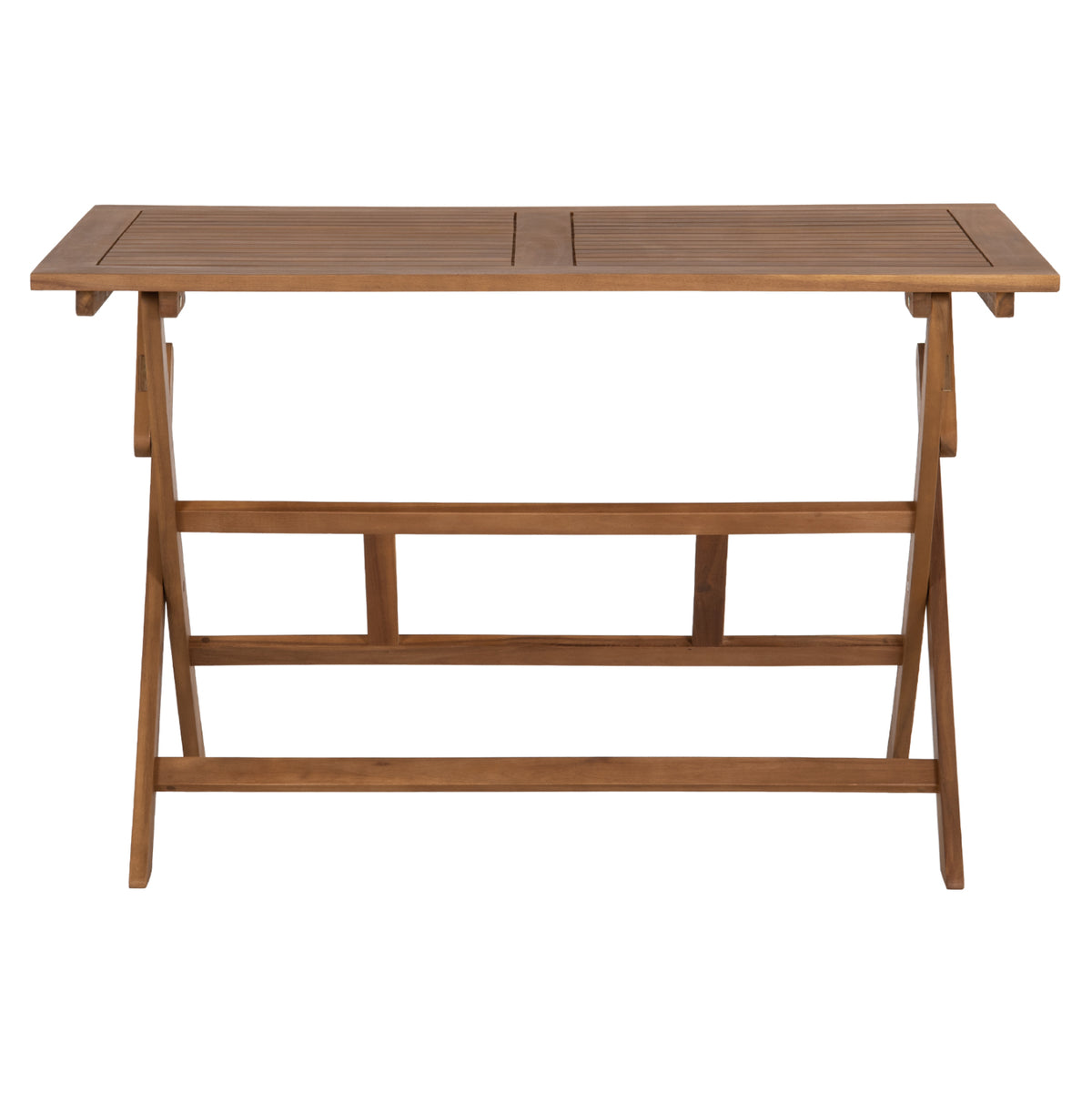 Outdoor Dining Table Foldable Ferner Hm6539 Acacia Wood In Natural 120x70x75hcm.