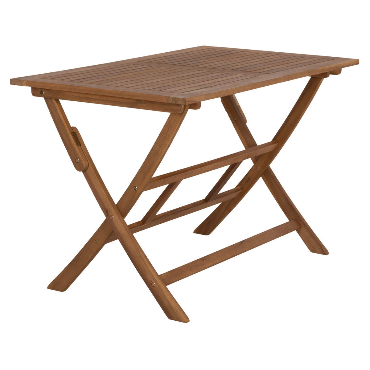 Outdoor Dining Table Foldable Ferner Hm6539 Acacia Wood In Natural 120x70x75hcm.