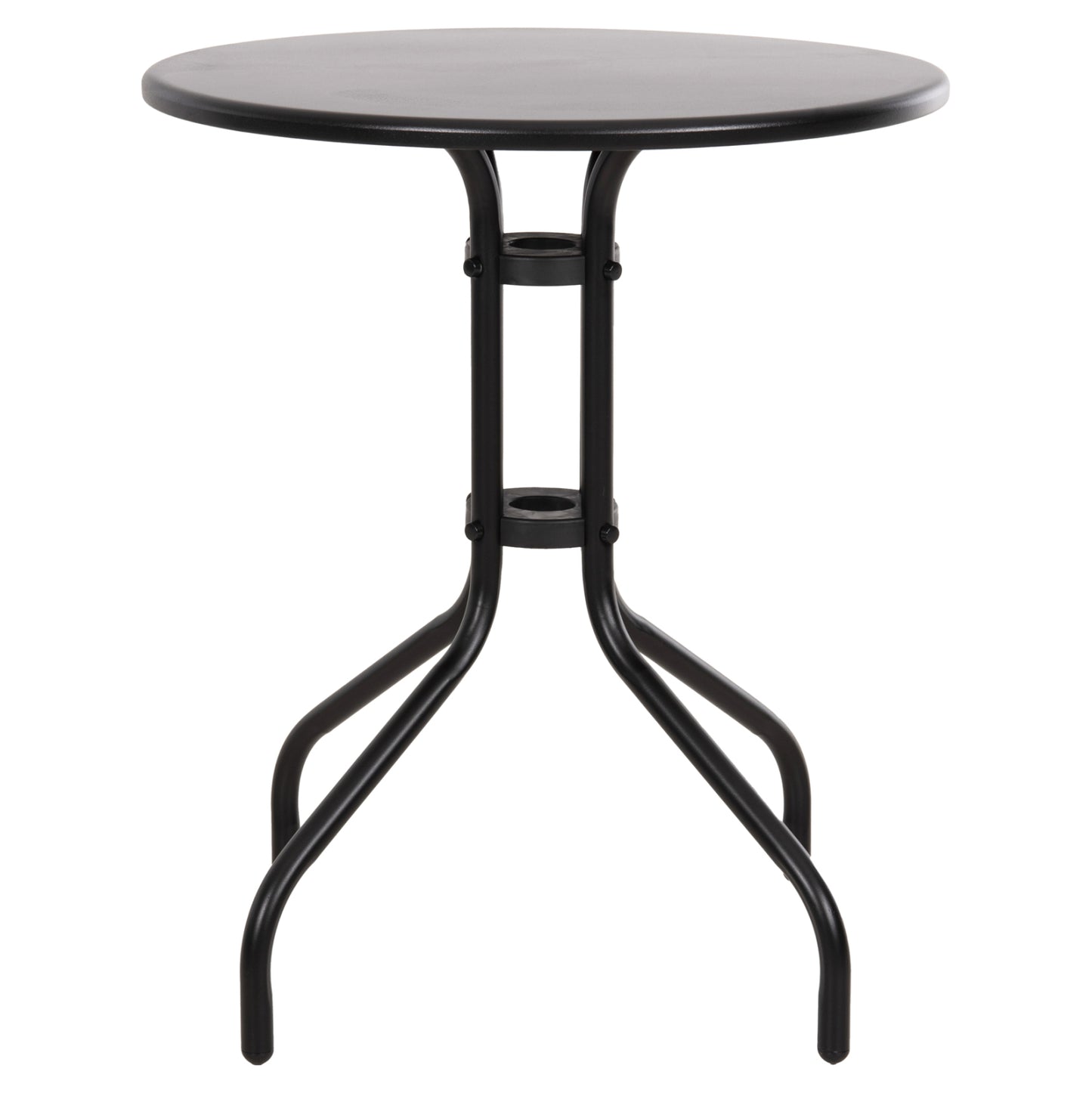 Outdoor Round Table Black Hm5973.03 Metallic In Black Φ60x70hcm.