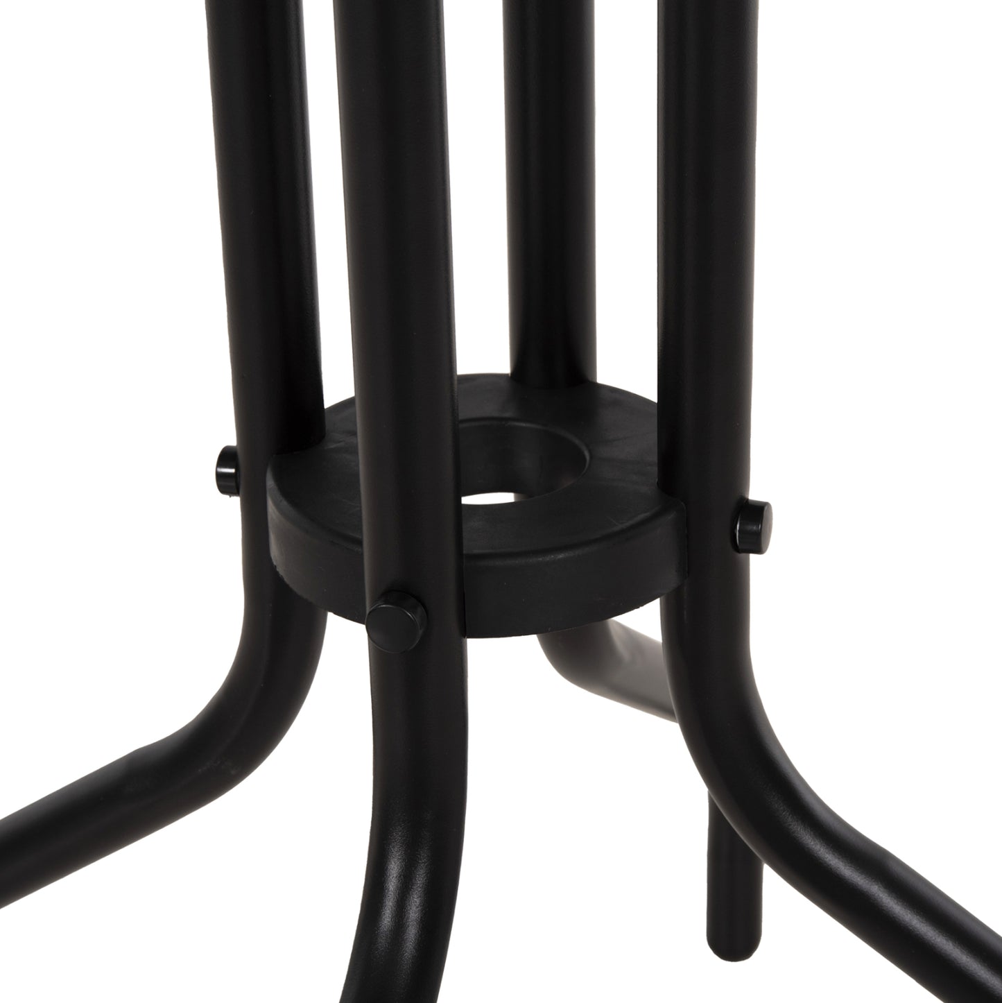 Outdoor Round Table Black Hm5973.03 Metallic In Black Φ60x70hcm.