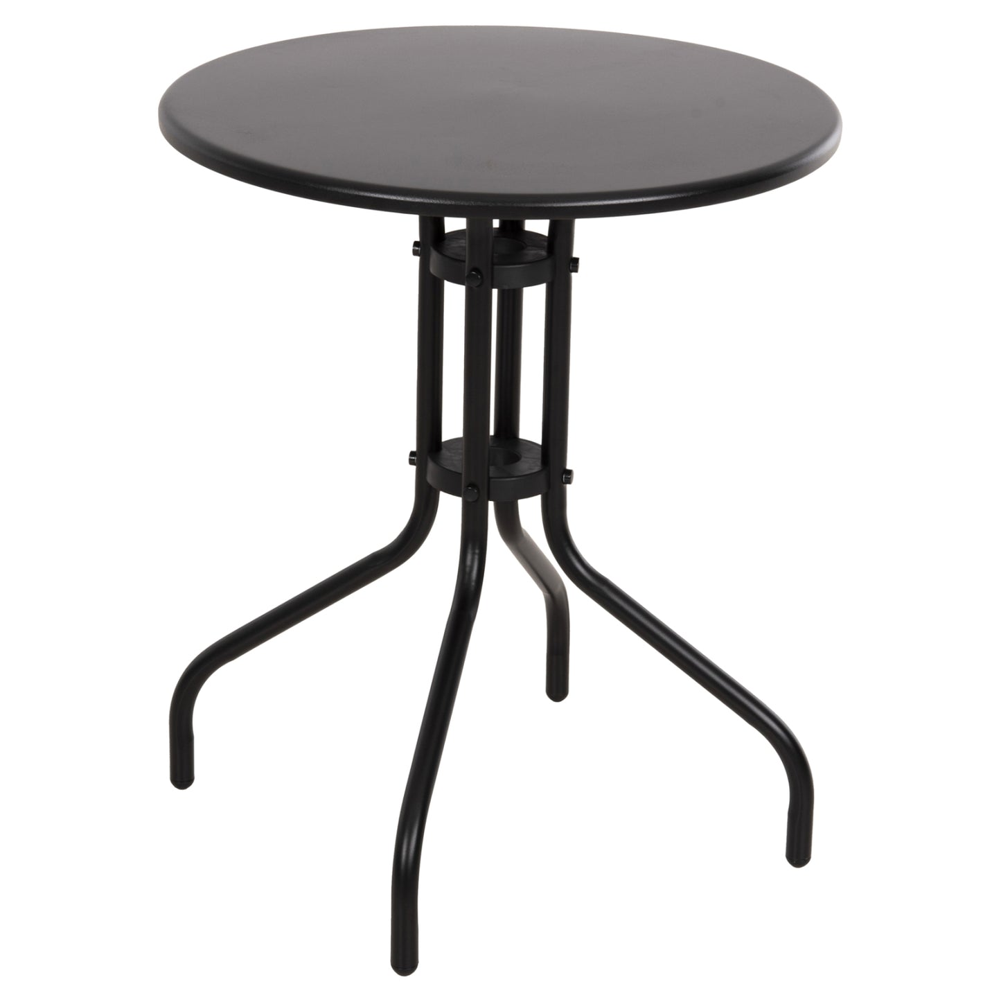 Outdoor Round Table Black Hm5973.03 Metallic In Black Φ60x70hcm.