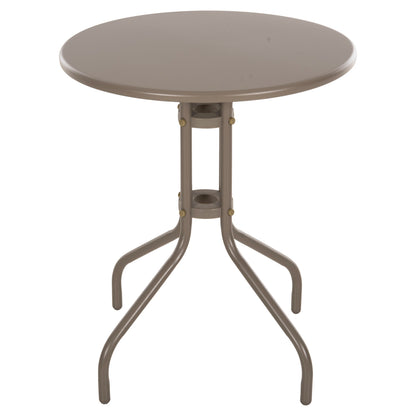 Outdoor Round Table Lino Hm5973.04 Metallic In Champagne Color Φ60x70hcm.