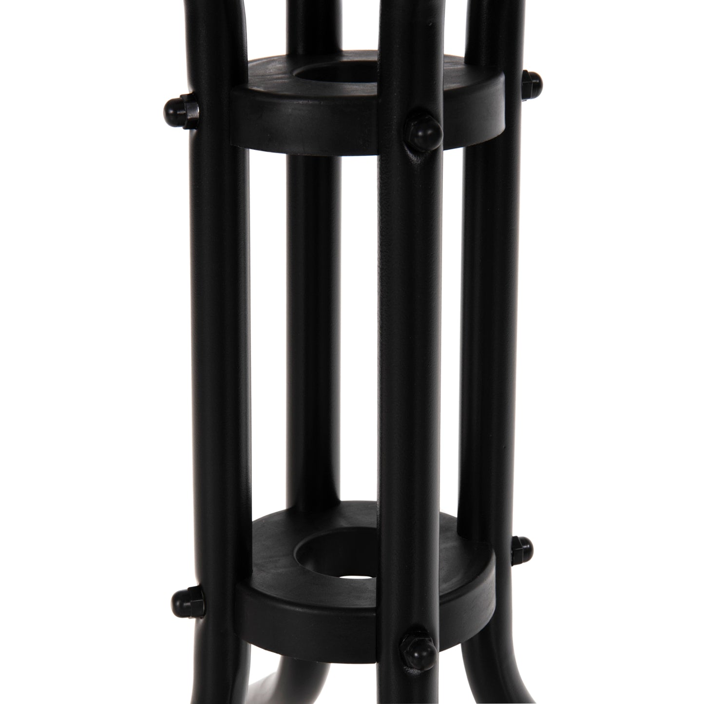 Outdoor Table Square Figo Hm5035.03 Black Metal-glass Tabletop 60Χ60Χ70hcm