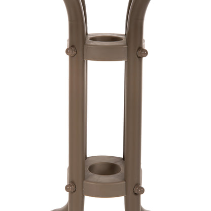 Outdoor Table Square Figo Hm5035.04 Champagne Metal-glass Tabletop 60Χ60Χ70hcm