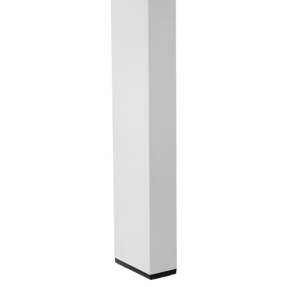 Outdoor Dining Table Goya Hm6059.01 Aluminum In White & Polywood Tabletop 160x80Χ75hcm.