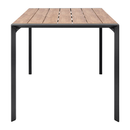 Outdoor Dining Table Goya Hm6059.03 Aluminum In Anthracite & Polywood Tabletop 160x80Χ75hcm.