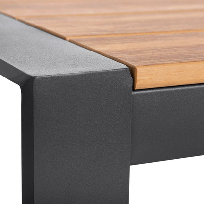 Outdoor Dining Table Goya Hm6059.03 Aluminum In Anthracite & Polywood Tabletop 160x80Χ75hcm.