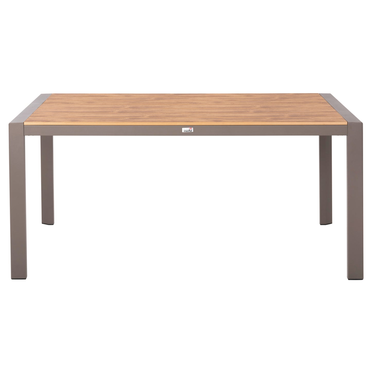 Outdoor Dining Table Goya Hm6059.04 Aluminum In Champagne & Polywood Tabletop 160x80Χ75hcm.