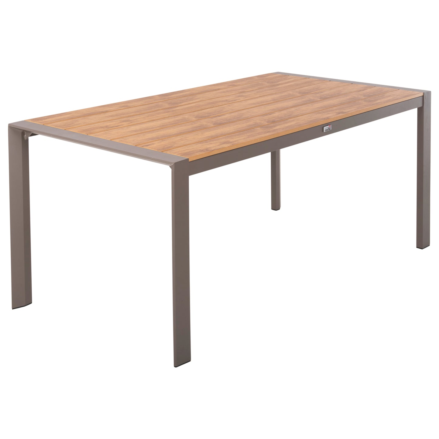 Outdoor Dining Table Goya Hm6059.04 Aluminum In Champagne & Polywood Tabletop 160x80Χ75hcm.