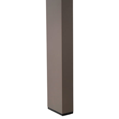 Outdoor Dining Table Goya Hm6059.04 Aluminum In Champagne & Polywood Tabletop 160x80Χ75hcm.