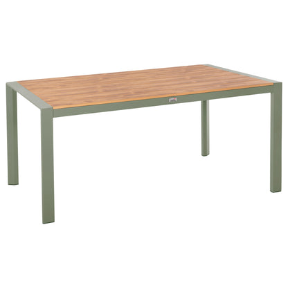 Outdoor Dining Table Goya Hm6059.07 Aluminum In Olive Green & Polywood 160x80Χ75hcm.
