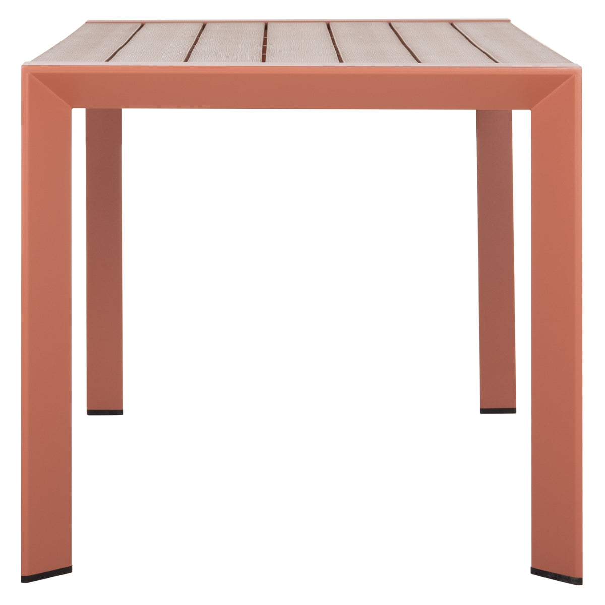 Outdoor Dining Table Goya Hm6059.08 Aluminum In Terracotta & Polywood 160x80Χ75hcm.