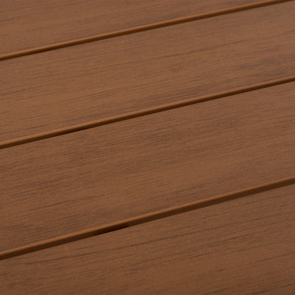 Outdoor Dining Table Goya Hm6059.08 Aluminum In Terracotta & Polywood 160x80Χ75hcm.