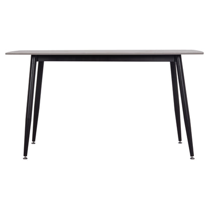 Dining Table Raven Hm18149.13 Ceramic Top In Grey Marble Look  140x80x74hcm.