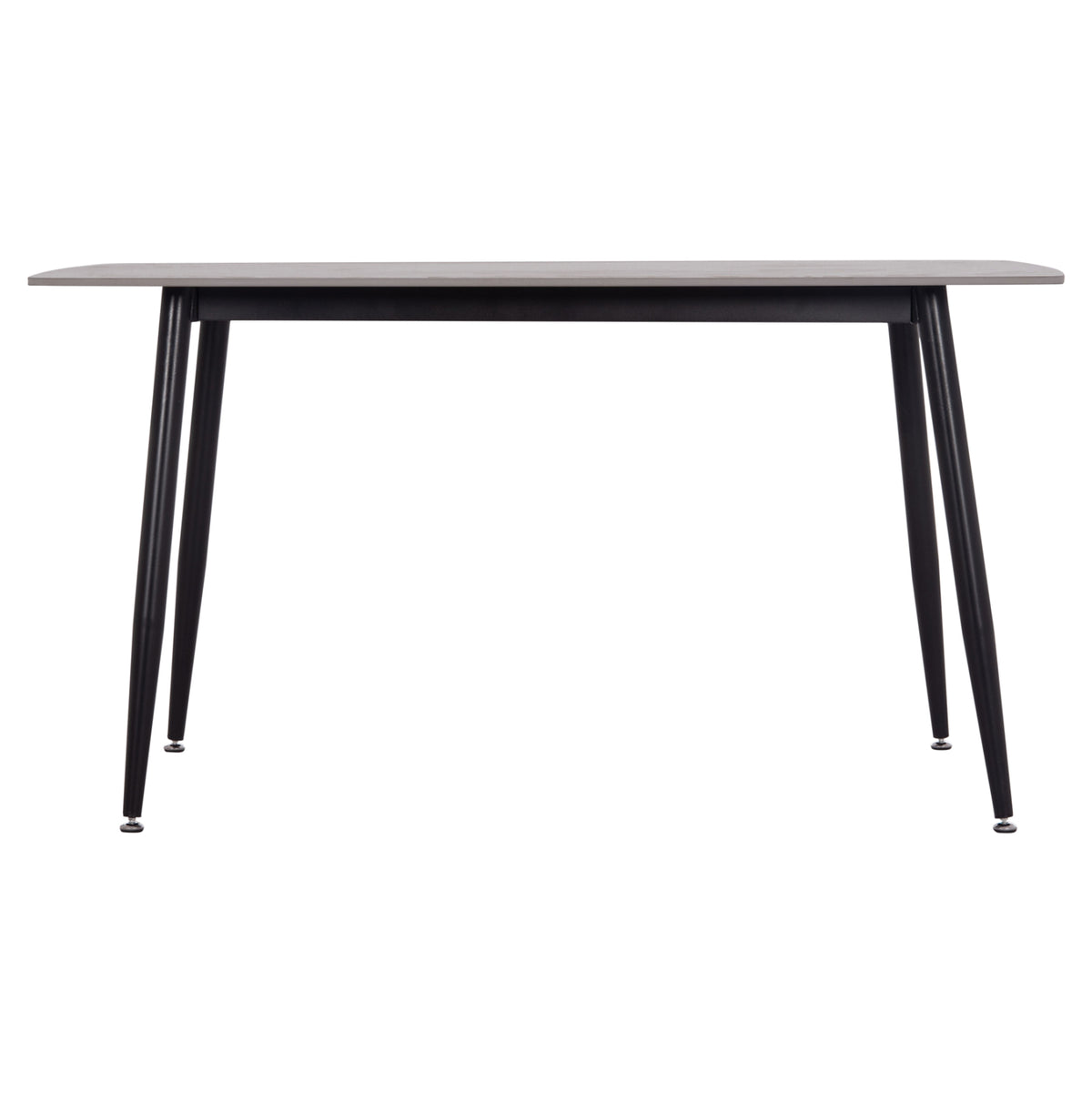 Dining Table Raven Ceramic Top In Grey Marble Look  140x80xH74cm