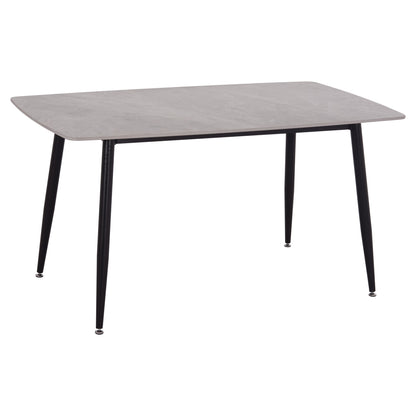 Dining Table Raven Hm18149.13 Ceramic Top In Grey Marble Look  140x80x74hcm.