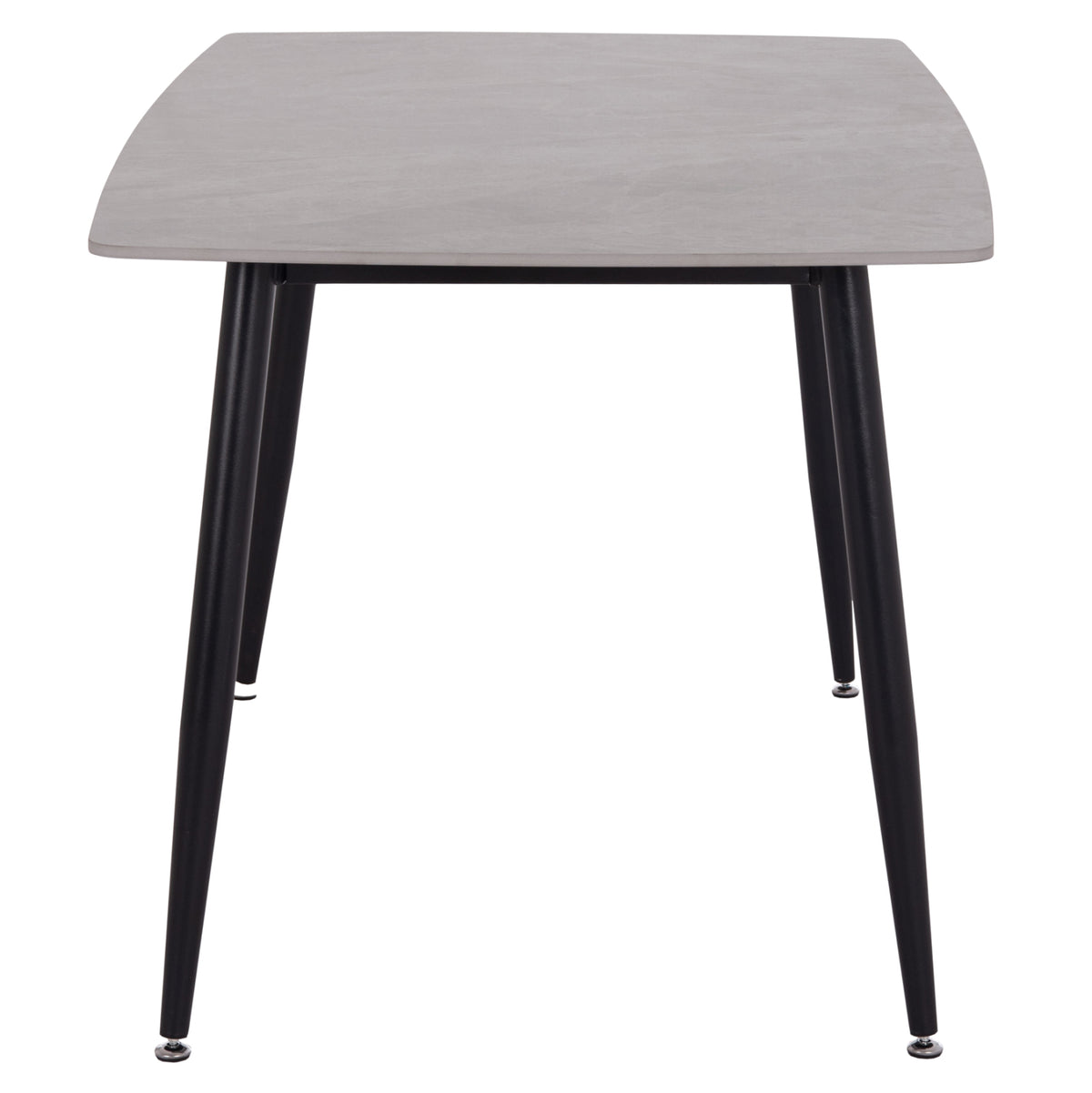 Dining Table Raven Ceramic Top In Grey Marble Look  140x80xH74cm