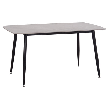 Dining Table Raven Hm18149.13 Ceramic Top In Grey Marble Look  140x80x74hcm.