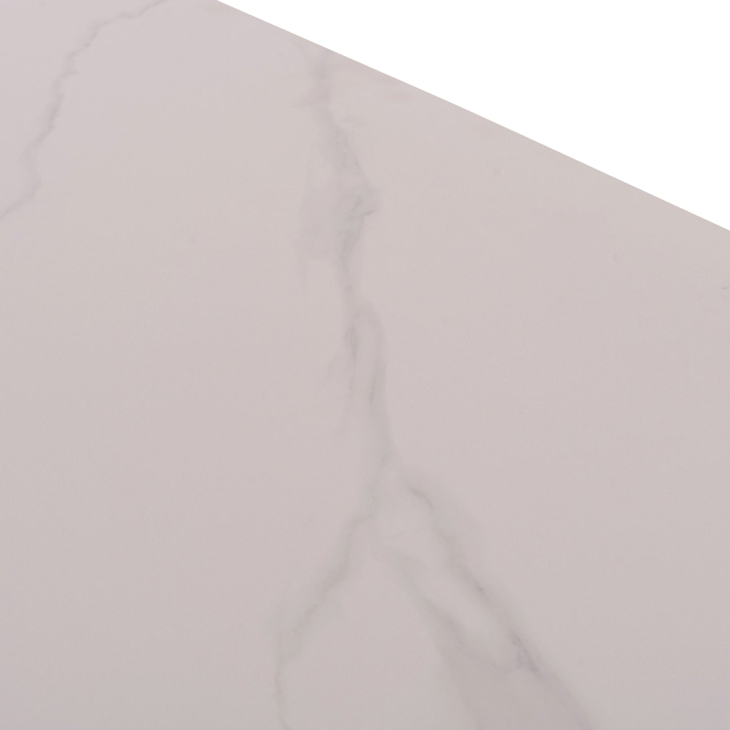 Dining Table Raven Hm18150.01 Ceramic Top In White Marble-look 160x80x74hcm.
