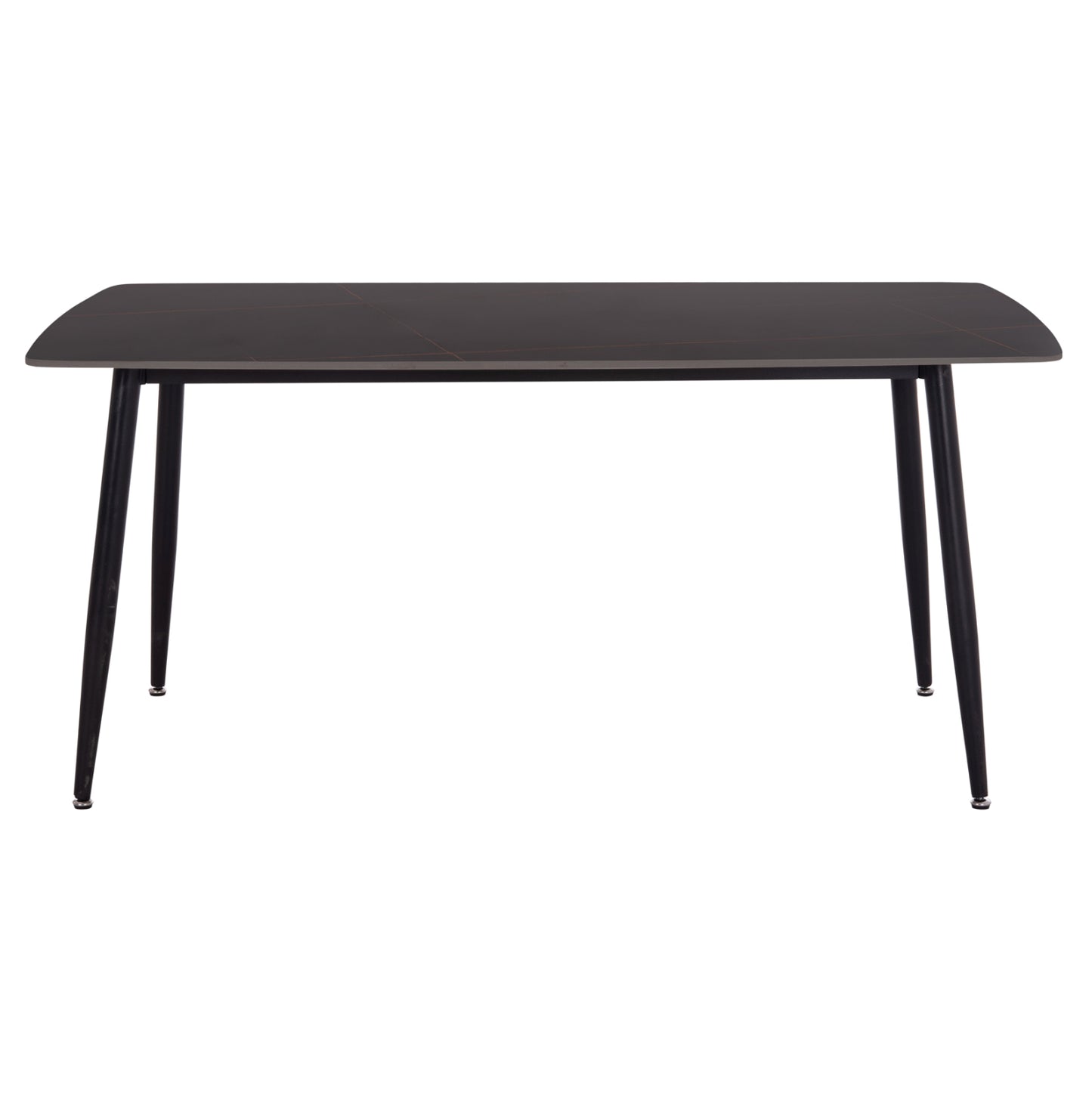 Dining Table Raven Hm18150.02 Ceramic Top In Black Marble Look 160x80x74hcm.
