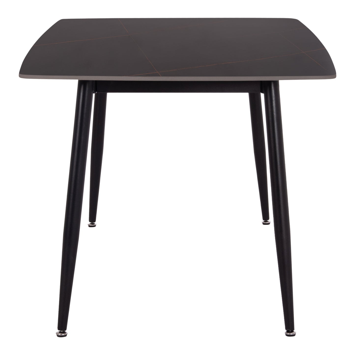 Dining Table Raven Hm18150.02 Ceramic Top In Black Marble Look 160x80x74hcm.