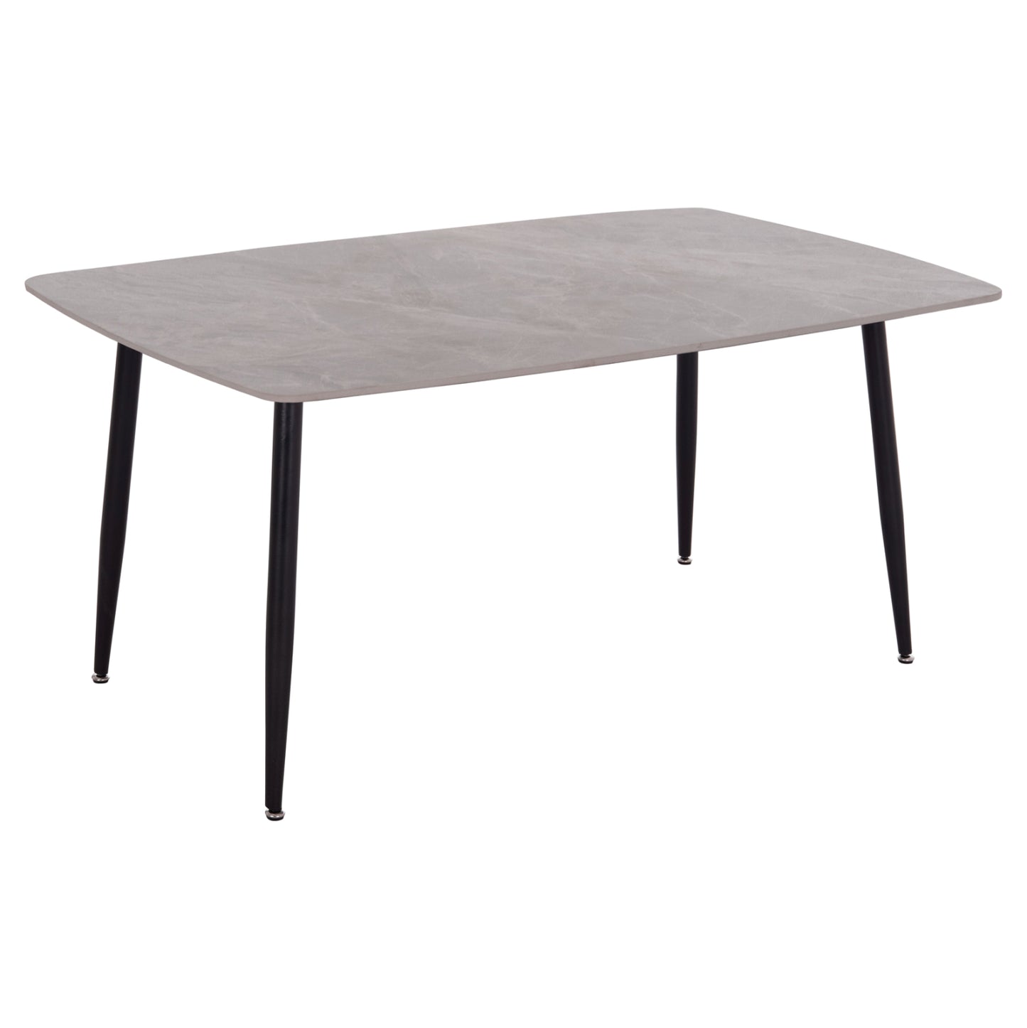 Dining Table Raven Hm18150.13 Ceramic Top In Grey Marble Look 160x80x74hcm.