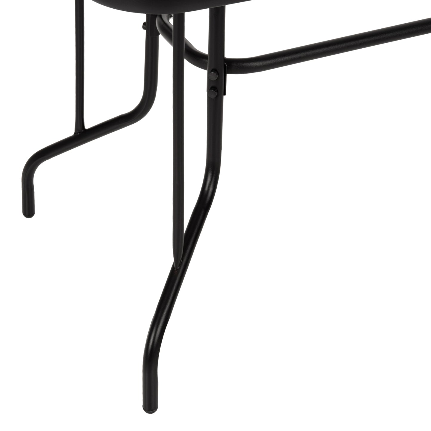 Outdoor Metallic Table Adam Hm5020.03 Black With Reinforced Glass Top 110Χ60Χ71hcm.