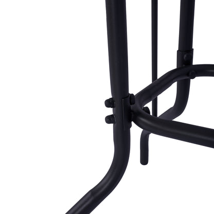 Outdoor Metallic Table Adam Hm5679.01 Grey With Reinforced Glass Top 120Χ70Χ71hcm.