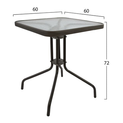 Table Figo Metallic Brown 60x60x72 Cm Hm5035.02
