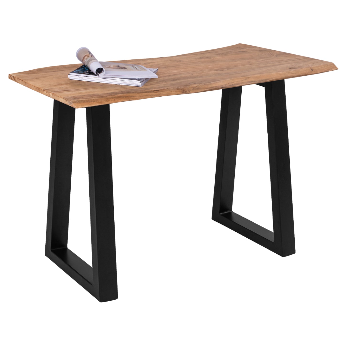 Hm8744.11 Acacia Console Table With Metal Legs 120x53x96h Cm