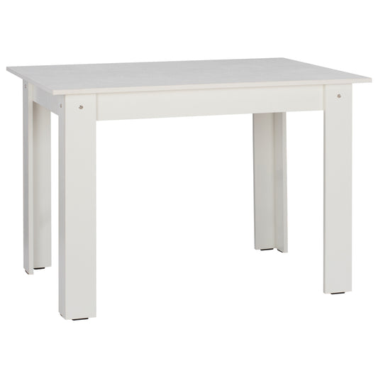 Hm2429.03 Kitchen Table Kelvin, White, Melamine, 140x80x77