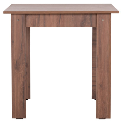 Dining Table Kelvin Hm2427.14 Melamine In Walnut 80x80x77hcm.