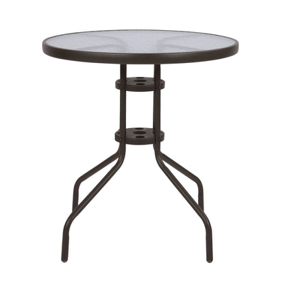 Table Metallic Brown '70x70 Hm5146.02