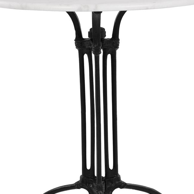 Table With 3 Legs Base From Cast Iron With Marble '70x74cm