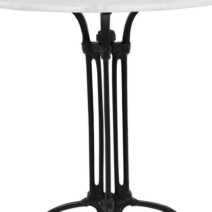 Table With 3 Legs Base From Cast Iron With Marble '70x74cm