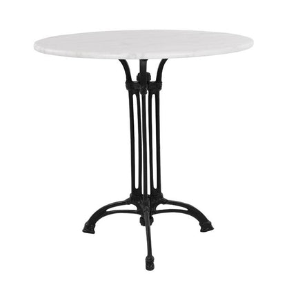 Table With 3 Legs Base From Cast Iron With Marble '70x74cm