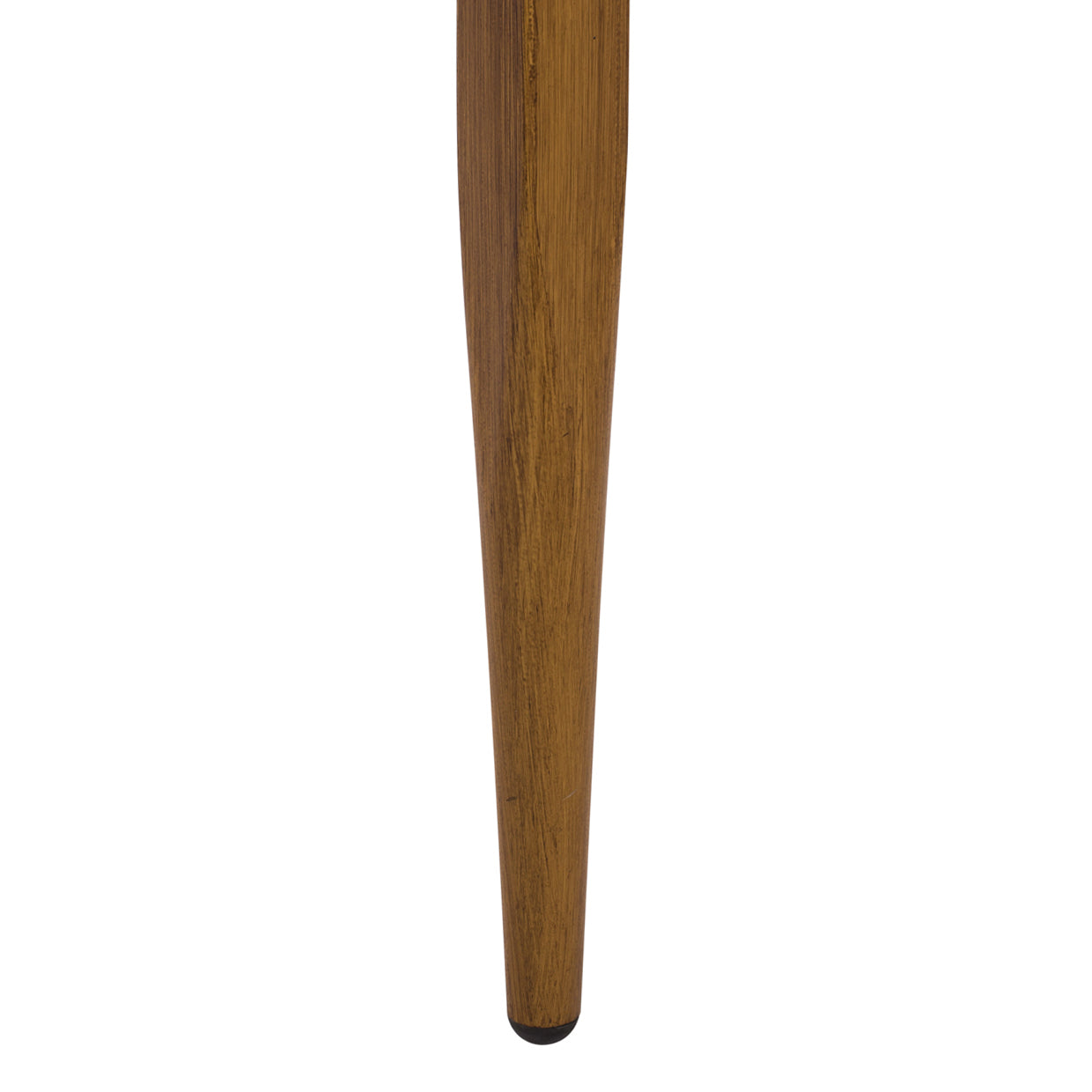 Aluminum Table Bamboo Look With Glass 100x58x46 Hm5551.01