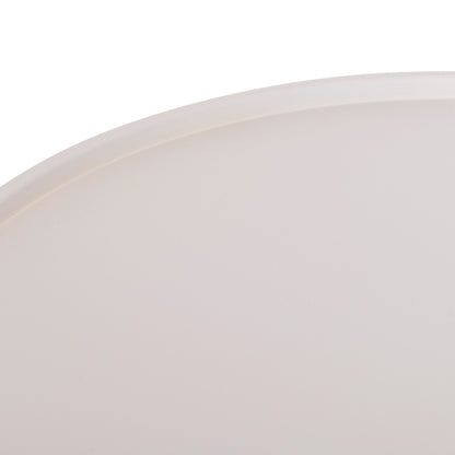Outdoor Round Coffee Table Teroc Hm6434.02 Aluminum In White Φ70x44hcm