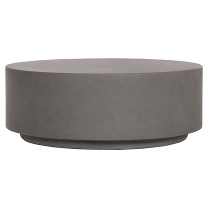 Round Outdoor Coffee Table Kyoko Hm6579.01 Grey Fiber Cement Φ90x30hcm