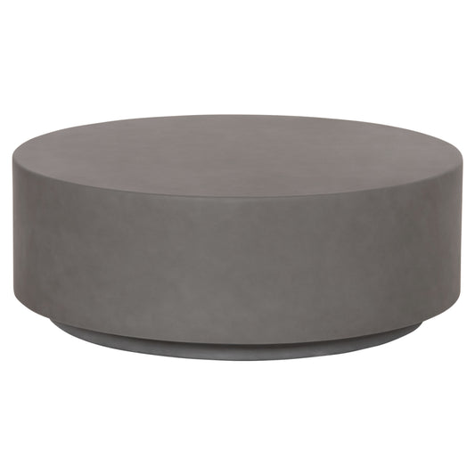 Round Outdoor Coffee Table Kyoko Hm6579.01 Grey Fiber Cement Φ90x30hcm