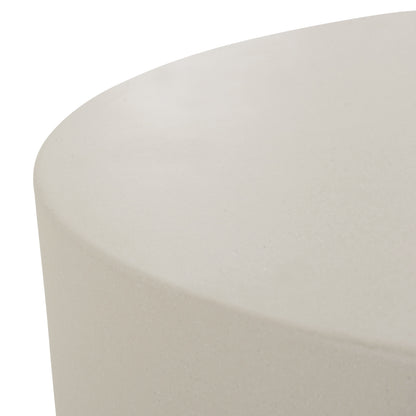 Round Outdoor Coffee Table Kyoko Hm6579.02 Beige Fiber Cement Φ90x34hcm
