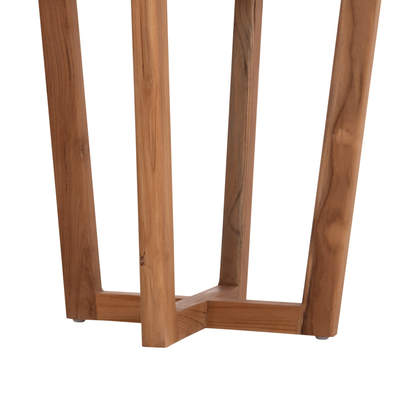 Side Table Round Kolin Hm6650 Teak Wood In Natural Color Φ65x65hcm.