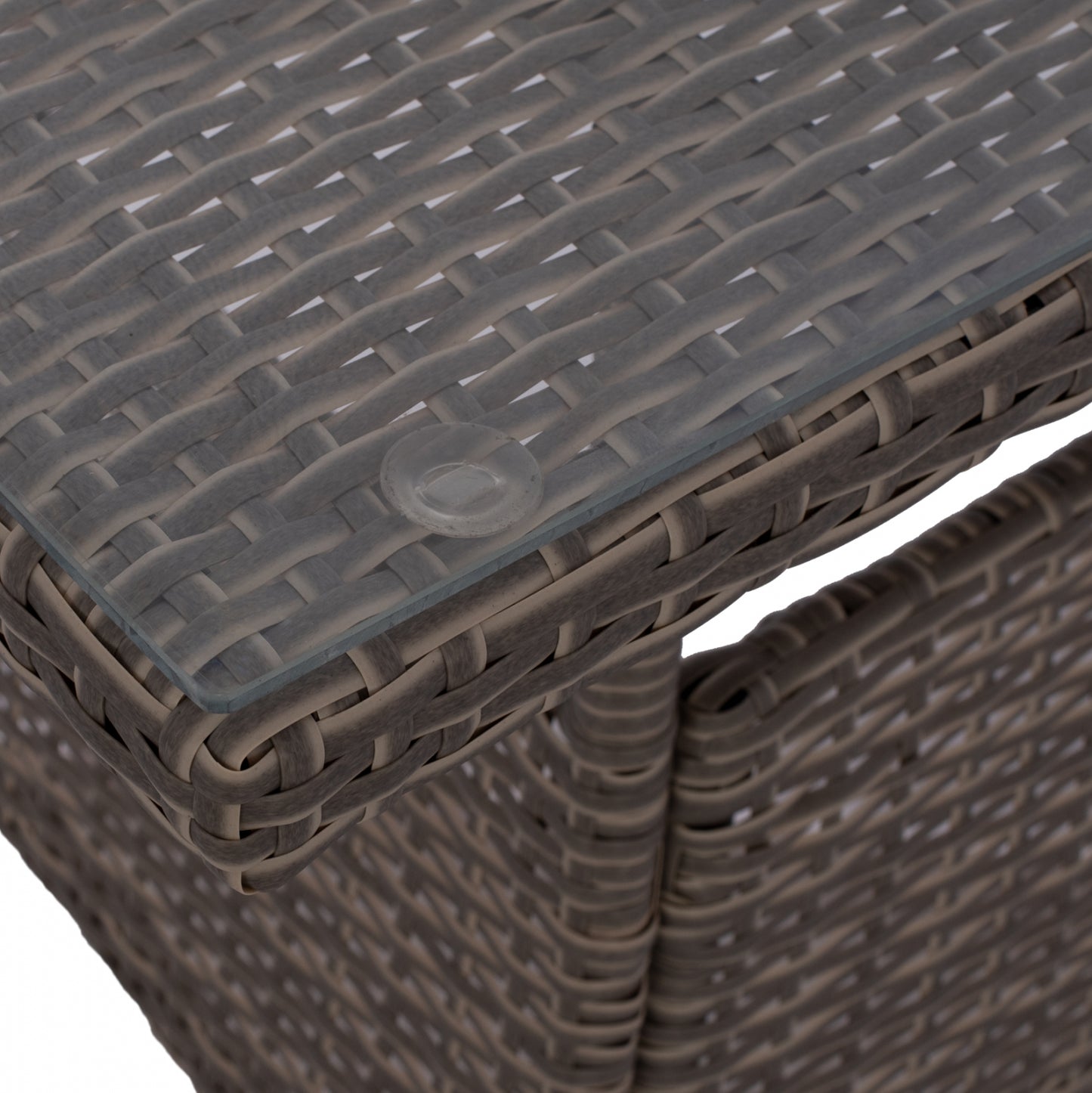 ΤΡΑΠΕΖΙ ΜΕΤΑΛΛΙΚΟ Military Rattan ΓΚΡΙ Hm5141.31 120x70x75Υ εκ.