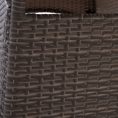 ΤΡΑΠΕΖΙ ΜΕΤΑΛΛΙΚΟ Minsk Rattan ΓΚΡΙ Hm5507.01 150x90x75Υ εκ.