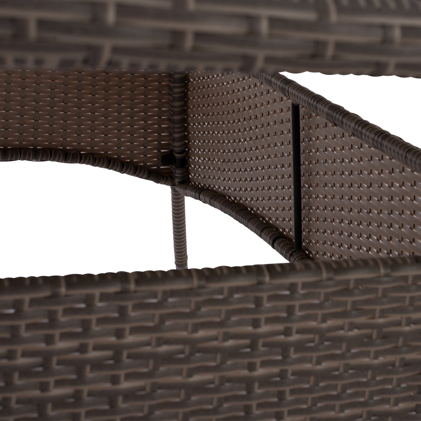 ΤΡΑΠΕΖΙ ΜΕΤΑΛΛΙΚΟ Minsk Rattan ΓΚΡΙ Hm5507.01 150x90x75Υ εκ.